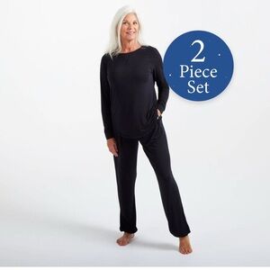 Elegant Black Women's Pajama Set